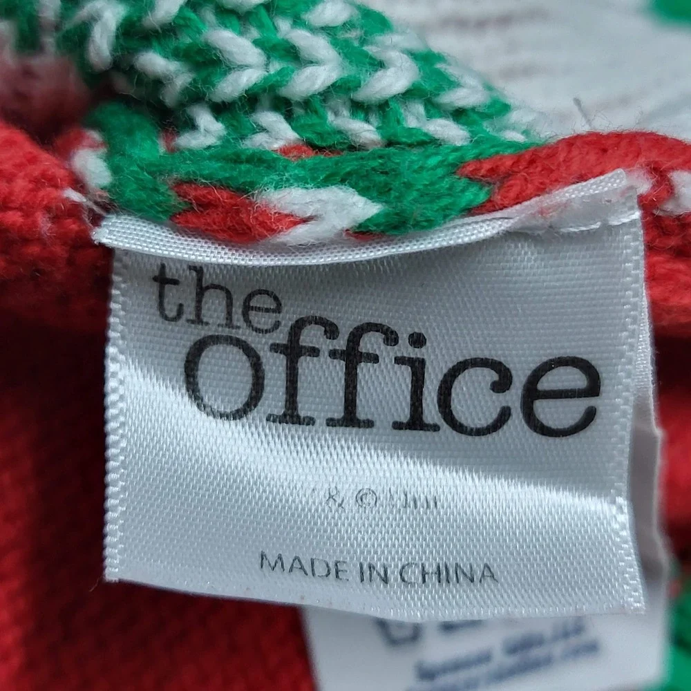 The Office Men Sweatshirt XL‎ Red Fair Isle Ugly Sweater Dwight Christmas